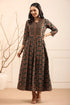 Women Green Ethnic Motifs Printed Pure Cotton Anarkali Kurta